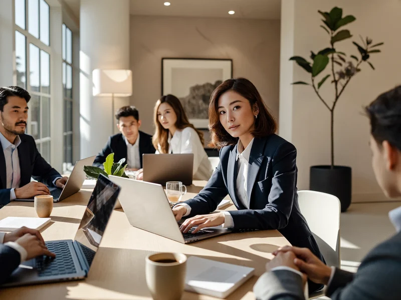Gruppo di professionisti che collabora attorno a un tavolo di formazione